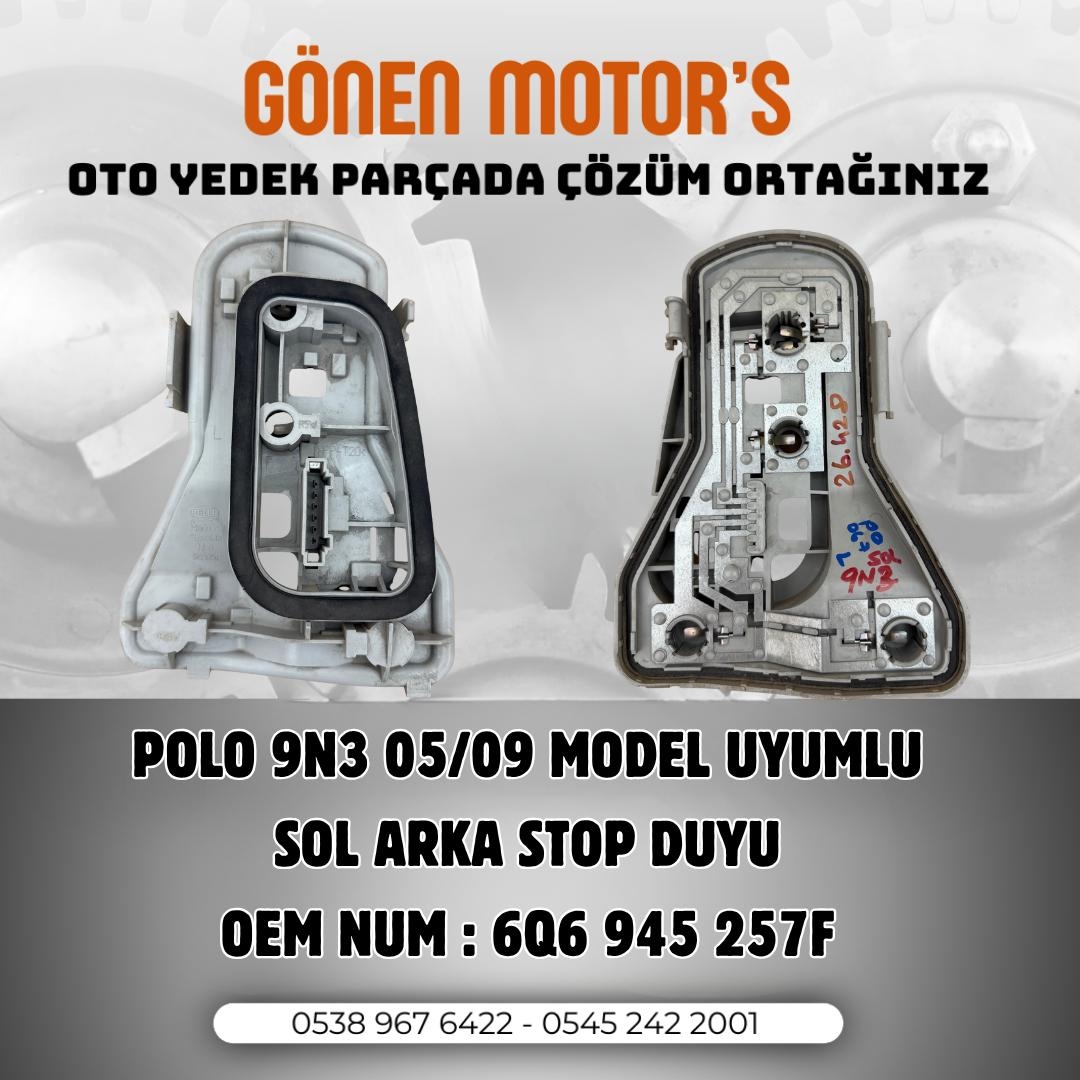 091 - 6Q6 945 257 F Polo 2005–2009 Sol Stop Duyu | Arka Stop Ampul Duyu